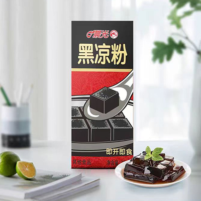 黑凉粉、有机纯牛奶